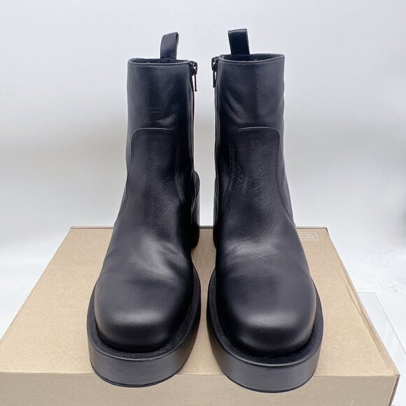 Paloma Barcelo Zuri Black Leather Platform Ankle Boots Size EU 40 US 10 $445 - Picture 6 of 12
